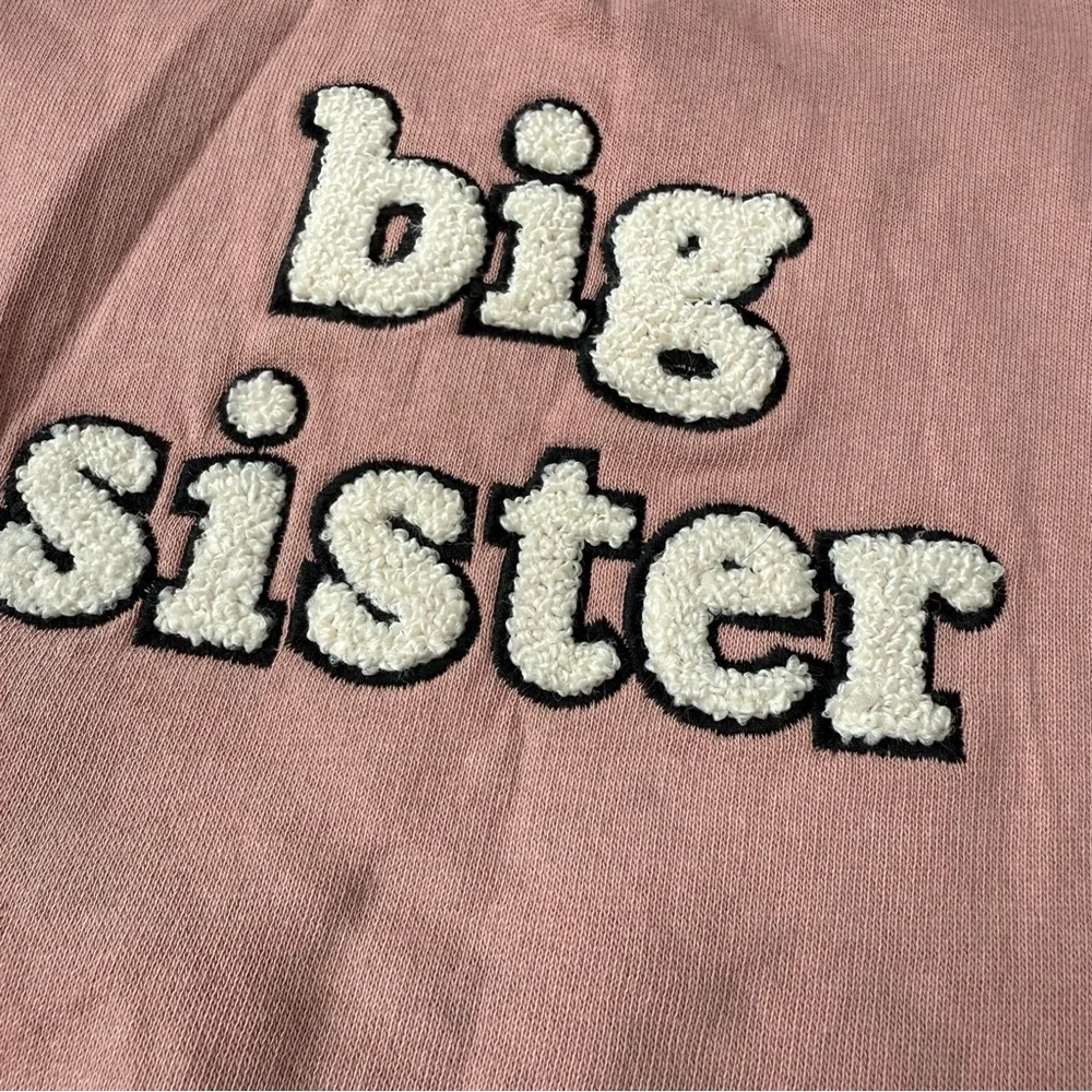 LIVLY Big Sister Blush Pink Sweater Girls Size 2 - Picture 3 of 5